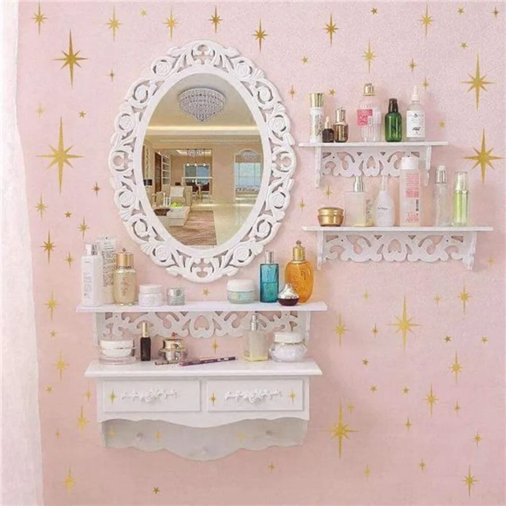 Star Wall Stickers Girls Room Wall Decals (116pcs) Sparkle Wall Sticker Stick